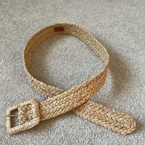 NWOT Lauren Ralph Lauren Raffia Wide Belt